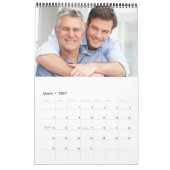 Spring Flowers Custom Foto Collage Yellow Kalender (Mar 2027)