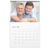 Spring Flowers Custom Foto Collage Yellow Kalender (Mar 2026)