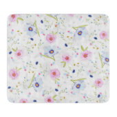 Spring Flowers Cutting Board Cadeft Snijplank (Voorkant)