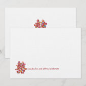 Spring Flowers Double Happiness Chinese Wedding Kaart (Voorkant / Achterkant)