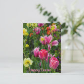 Spring Flowers Easter Briefkaart (Staand voorkant)