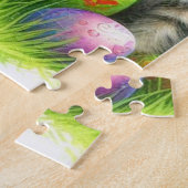 Spring Flowers Easter Eggs and Kittens in Garden  Legpuzzel (Zijkant)