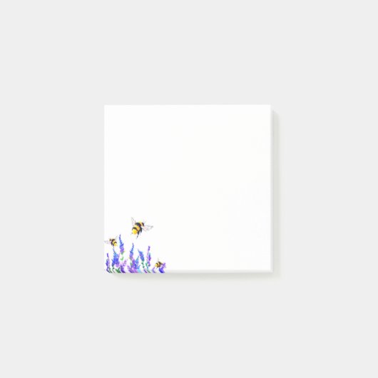 Spring Flowers en Bee Post het Opmerkingen Post-it® Notes (Voorkant)