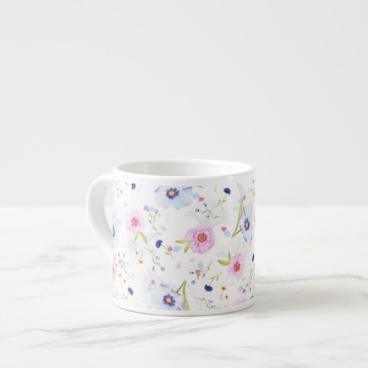 Spring Flowers Espresso Cup Kop (Voorkant links)