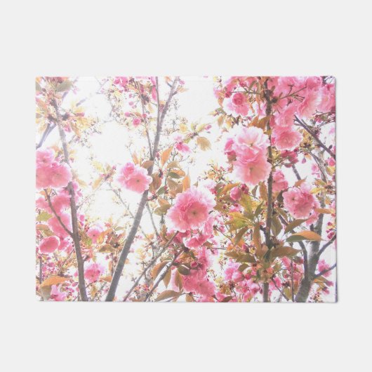 Spring Flowers Floral roze Cherry Blossom Art Cute Deurmat (Voorkant)