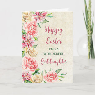Spring Flowers Happy Easter Godfather Feestdagen Kaart