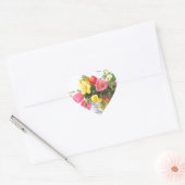 Spring flowers in basket hart sticker (Envelop)