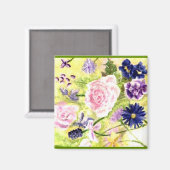 Spring Flowers Magnet Magneet (Voorkant / Achterkant)