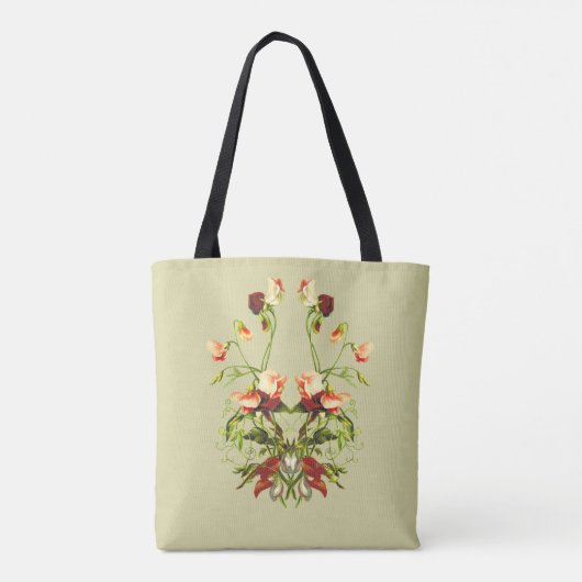 Spring Flowers Monogrammed Canvas tas (Achterkant)