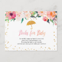 Spring Flowers Paraplu Baby shower Boeken voor Bab