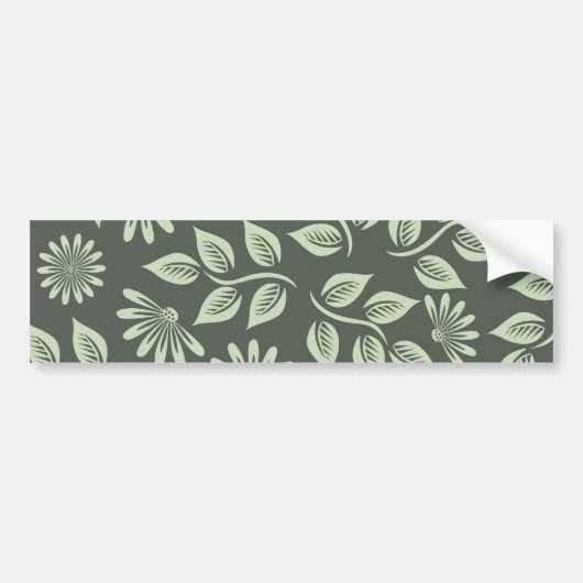 Spring Flowers Patroon Bumpersticker (Voorkant)
