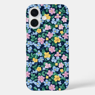 Spring Flowers Patroon iPhone 16 Hoesje