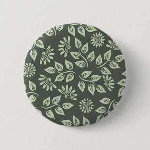 Spring Flowers Patroon Ronde Button 5,7 Cm