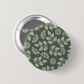 Spring Flowers Patroon Ronde Button 5,7 Cm (Voorkant /achterkant)