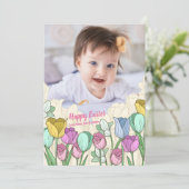 Spring Flowers Photo Card Kaart (Staand voorkant)