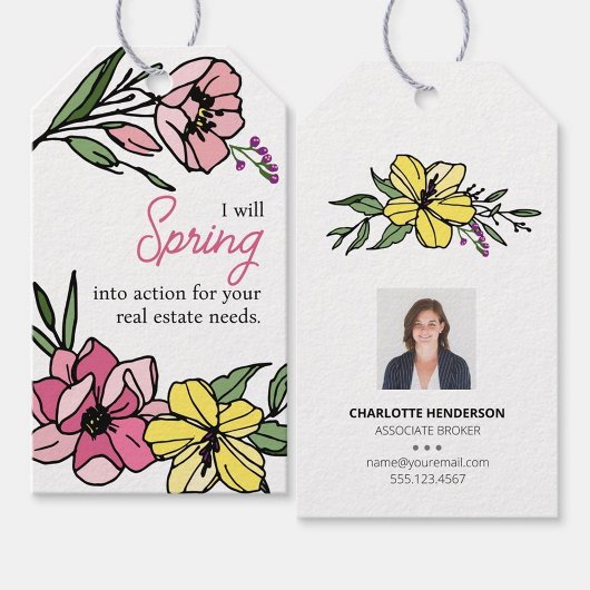 Spring Flowers Real Estate Client Cadeaulabel