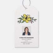 Spring Flowers Real Estate Client Cadeaulabel (Achterkant)