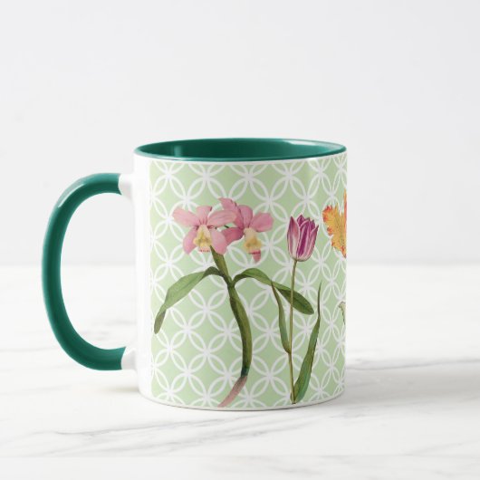 Spring Flowers stijl Retro Art Mok (Links)