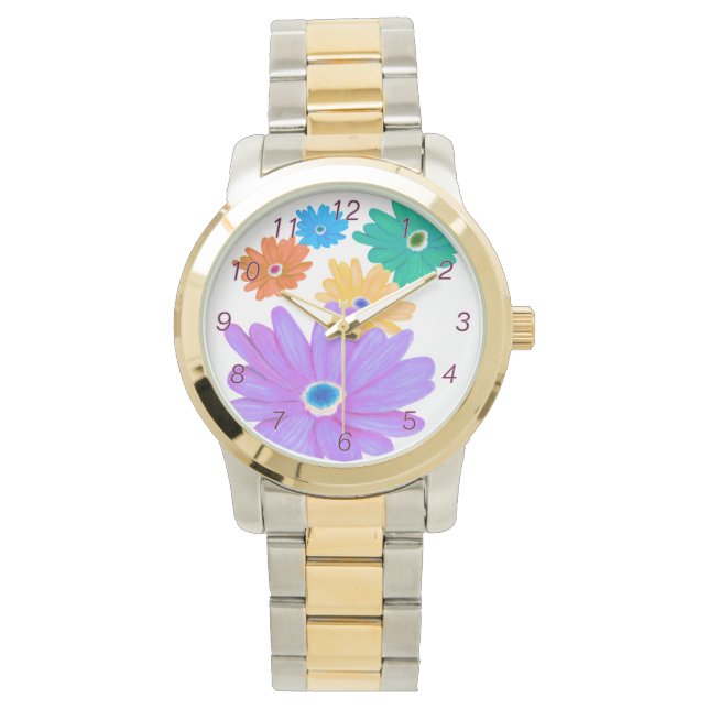 Spring Flowers  Watch Horloge (Voorkant)