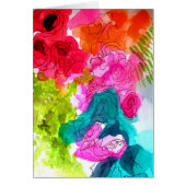 Spring Flowers watercolour abstract (Devant)