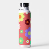 Spring Flowers Y2K Retro Patroon Waterfles (Rechts)