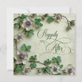 Spring Foliage Floral Wedding Invitation (Dos)