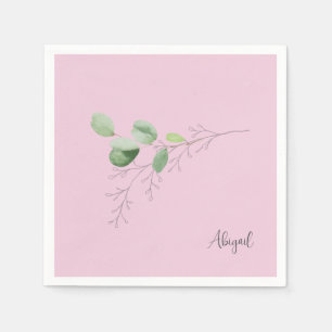 Spring Foliage Pink Custom Servet