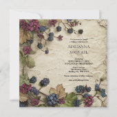 Spring Foliage Rustic Wedding Invitation (Devant)