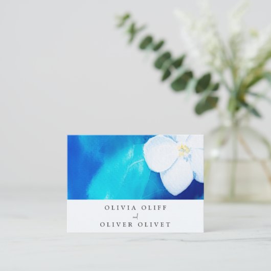 Spring Fondness Trouwwebsite QR Code Informatiekaartje (Staand voorkant)