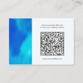 Spring Fondness Trouwwebsite QR Code Informatiekaartje (Achterkant)