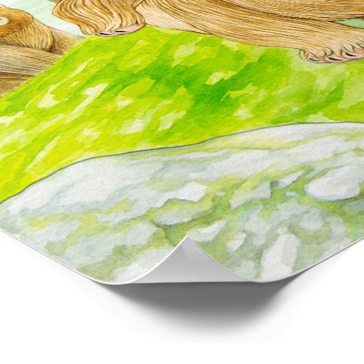 « Spring Forêts » Poster (Coin)