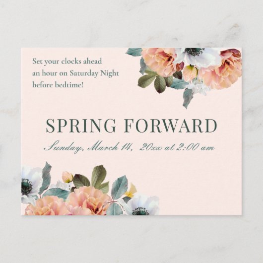 Spring Forward Business Realtor Mailer Briefkaart (Voorkant)