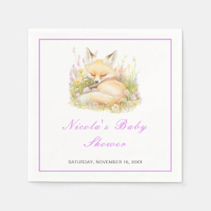 Spring Fox Baby shower Servet