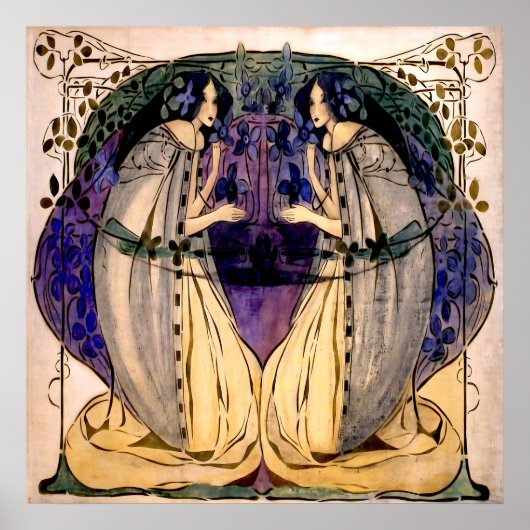 Spring - Frances MacDonald Poster (Voorkant)