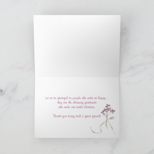 Spring Garden Bedankkaart (Binnen)