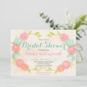 Spring Garden Bloemen Bruids Douche Uitnodiging (Staand voorkant)