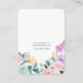 Spring Garden Bloemen Sieraden Display Kaart Visitekaartje (Achterkant)