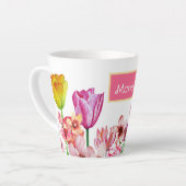 Spring Garden Blooms Latte Mok (Linkerhoek)