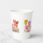 Spring Garden Blooms Papieren Bekers (Rechts)