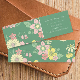 Spring Garden Boho Floral Mini Visitekaartje