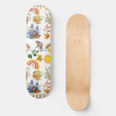 Spring Garden Butterfly Rainbow Sunshine groen Skateboard (Voorkant)