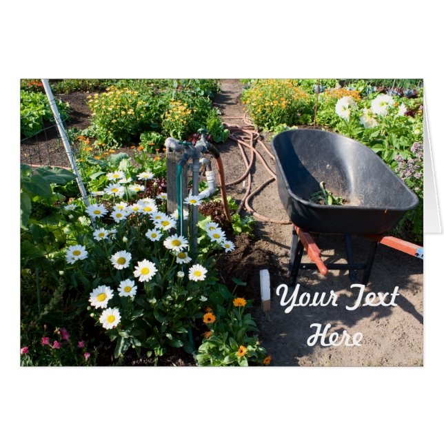 Spring Garden Card (Voorkant Horizontaal)