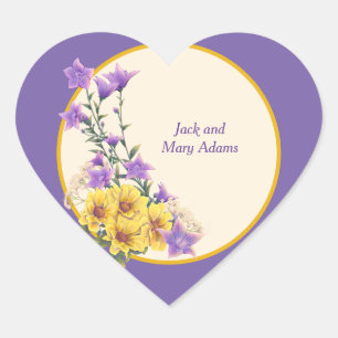 Spring Garden Collectie Hart Sticker