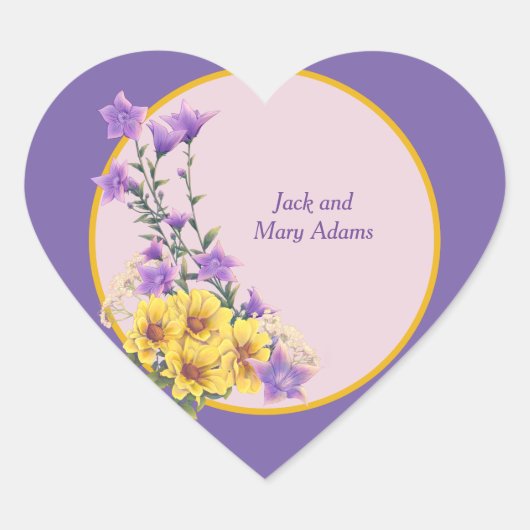 Spring Garden Collectie Hart Sticker (Voorkant)