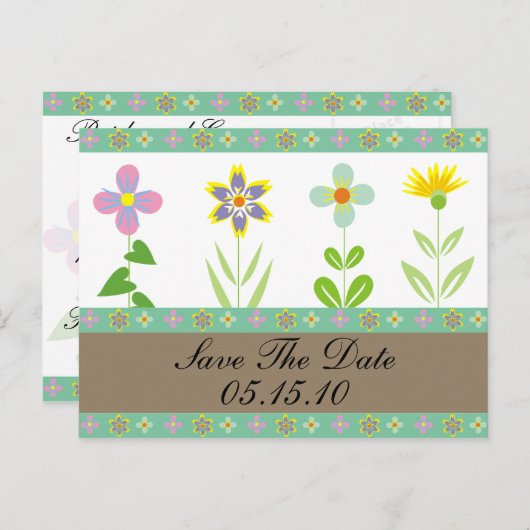 Spring Garden Enregistrer Les Cartes Postales Date (Devant / Derrière)