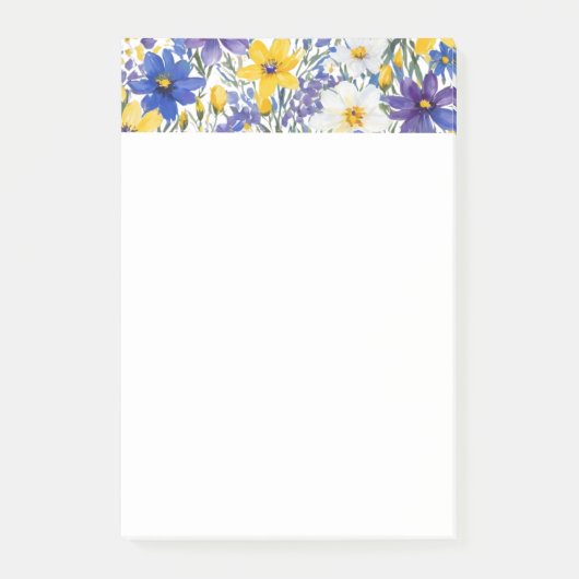 Spring Garden Flowers Elegante  Bloemen Post-it® Notes (Voorkant)