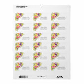 Spring Garden Flowers Return Address Label (Full Sheet)