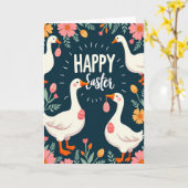 Spring Garden Fowl Celebration Card Kaart (Gele Bloem)