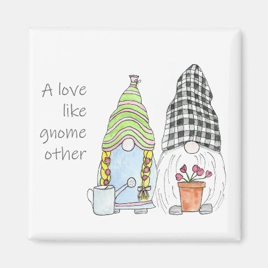Spring Garden Gnomes Magneet (Voorkant)