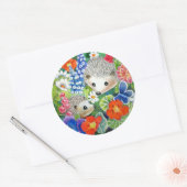 Spring Garden Hedgehogs Stickers (Envelop)